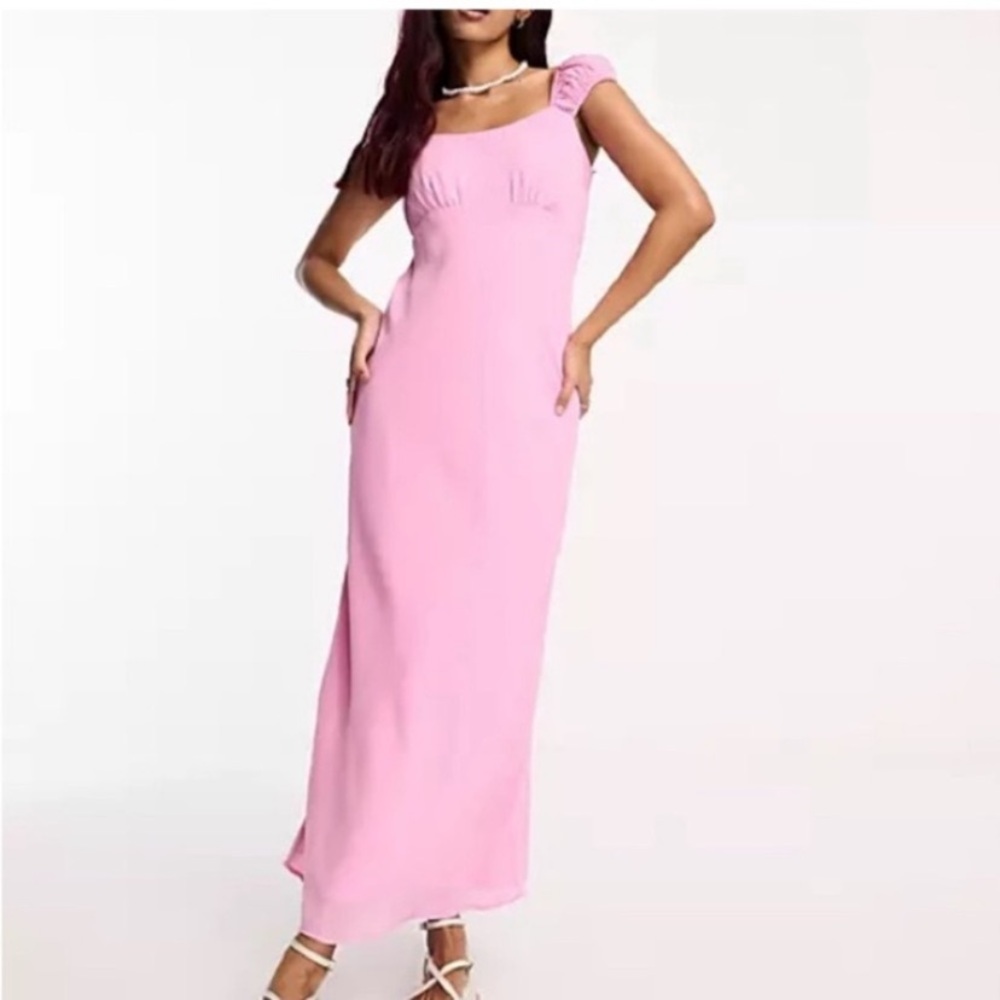 Pink Abercrombie and fitch slip dress size large